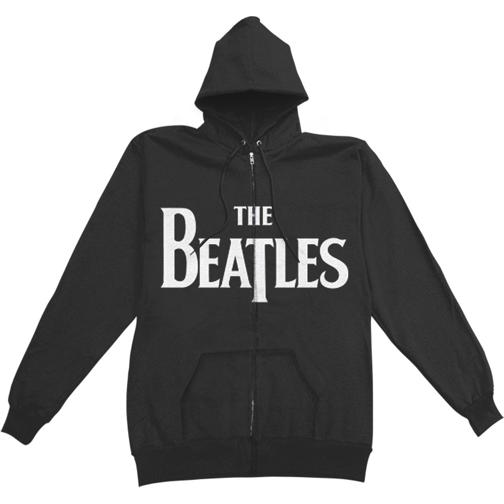 The Beatles - Beatles Men's Drop T Zippered Hooded Sweatshirt Black ...