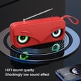 thumbnail image 4 of Cameland Bluetooth Audio Portable Outdoor Radio FM Subwoofer Dual Speaker LED Lights Effect Mini High Volume Stereo, 4 of 6