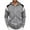 Gray, variant on RongHuan Hoodies for Men Casual Full Zip Pullover Color Block Long Sleeve Sweatshirts Fashio Hooded Jacket