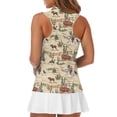 thumbnail image 5 of Whosucclay Horse and Cactus Pattern Womens Golf Shirt for Ladies, Soft 1/4 Zipper for Hiking Tennis, Easy Clean Quarter Zip Golf Shirts, 5 of 7