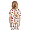 thumbnail image 3 of Picia Fast Food Printed Boys' Kids-PJ Snug Fit Cotton Short Sleeve Top and Shorts 2 Piece Pajama Set-X-Large, 3 of 9
