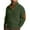 242#Army Green, variant on Men's Casual Sweatshirt Long Sleeve Stand Collar Pullover Button Down Fall Winter Sweater with Elbow Patches White L