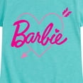 thumbnail image 3 of Barbie - Arrow Heart Logo Fitted Short Sleeve Graphic T-Shirt, 3 of 5