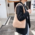 thumbnail image 4 of Sywqhk Retro Mujer Felpa Leopardo Amor Bolso De Hombro Otoño Invierno Bolsos (Caqui) Sywqhk Para estrenar, 4 of 9