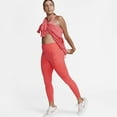 thumbnail image 2 of Nike Go Women's Firm-Support High-Waisted 7/8 Leggings with Pockets Color: Ember Glow/Black Size: 2XL, 2 of 3