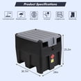 thumbnail image 5 of Portable Fuel Tank 58GL Diesel, Portable Diesel Tank with Built in 12V Electric Transfer Pump(10GPM), Diesel Transfer Tank with 13.1ft Hose & 360°Swivel Connector for Easy Fuel Transport (Black), 5 of 5