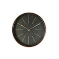 thumbnail image 3 of 12" Inch Rose Gold and Black Minimalist Wall Clock, 3 of 4