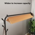 thumbnail image 5 of Limorve Metal Clothing Rack with Wheels, 43.3 Inches Rolling Clothes Garment Coat Rack with Bottom Shelf, Clothing Rack for Hanging Clothes, Coats, Skirts, Shirts, Sweaters, Black, 5 of 9