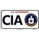 Plaque d'Immatriculation en Métal de l'Agence Centrale de Renseignement CIA – image 1 sur 2