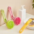 thumbnail image 4 of 2-In-1 Dog Shampoo Brushs, Soft Silicone Dog Bath Brushes, Pet Baths Brush for Dogs, Dogs Washing Brushs with Soap Dispenser, Pets Bubble Brush, Pets Shower Cleaning Brushes, for Dog Cat Both Wet Dry, 4 of 8