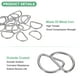 thumbnail image 2 of Uxcell 10-Pack Hebillas en D, Hebillas metálicas en D no soldadas de 1-1/2 pulgadas para bolsos/delantales/cinturones/collares para mascotas, Hardware de anillo en D semicircular [Plateado], 2 of 6