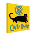 thumbnail image 2 of Hillary Vermont Pet Designs for Humans 'Cats Rule 2' Canvas Art, 2 of 3