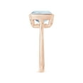 thumbnail image 3 of Angara Natural 2.7 Ct. Aquamarine Solitaire Ring in 14K Rose Gold for Women (Ring Size: 12), 3 of 9