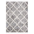 thumbnail image 2 of SAFAVIEH Berber Fringe Apache Geometric Shag Area Rug, Gray/Cream, 5'3" x 7'6", 2 of 10