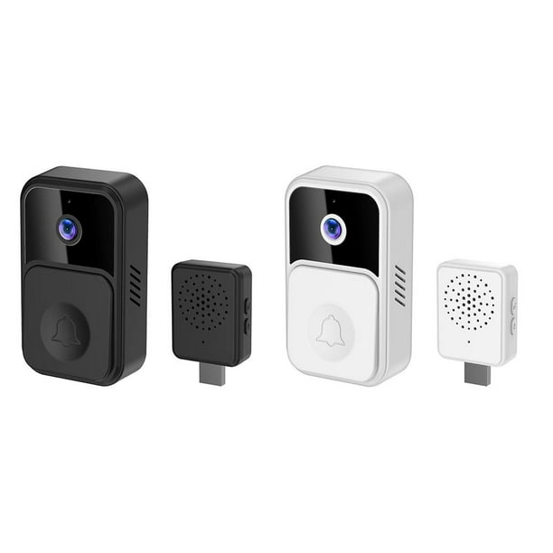 Tuya 1080P Wireless Door Bell Camera Night Vision 2.4G WiFi Intercom (Black)