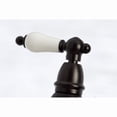 thumbnail image 2 of Kingston Brass KS7275PLBS English Country 8-Inch Bridge Kitchen Faucet with Sprayer, Oil Rubbed Bronze, 2 of 7