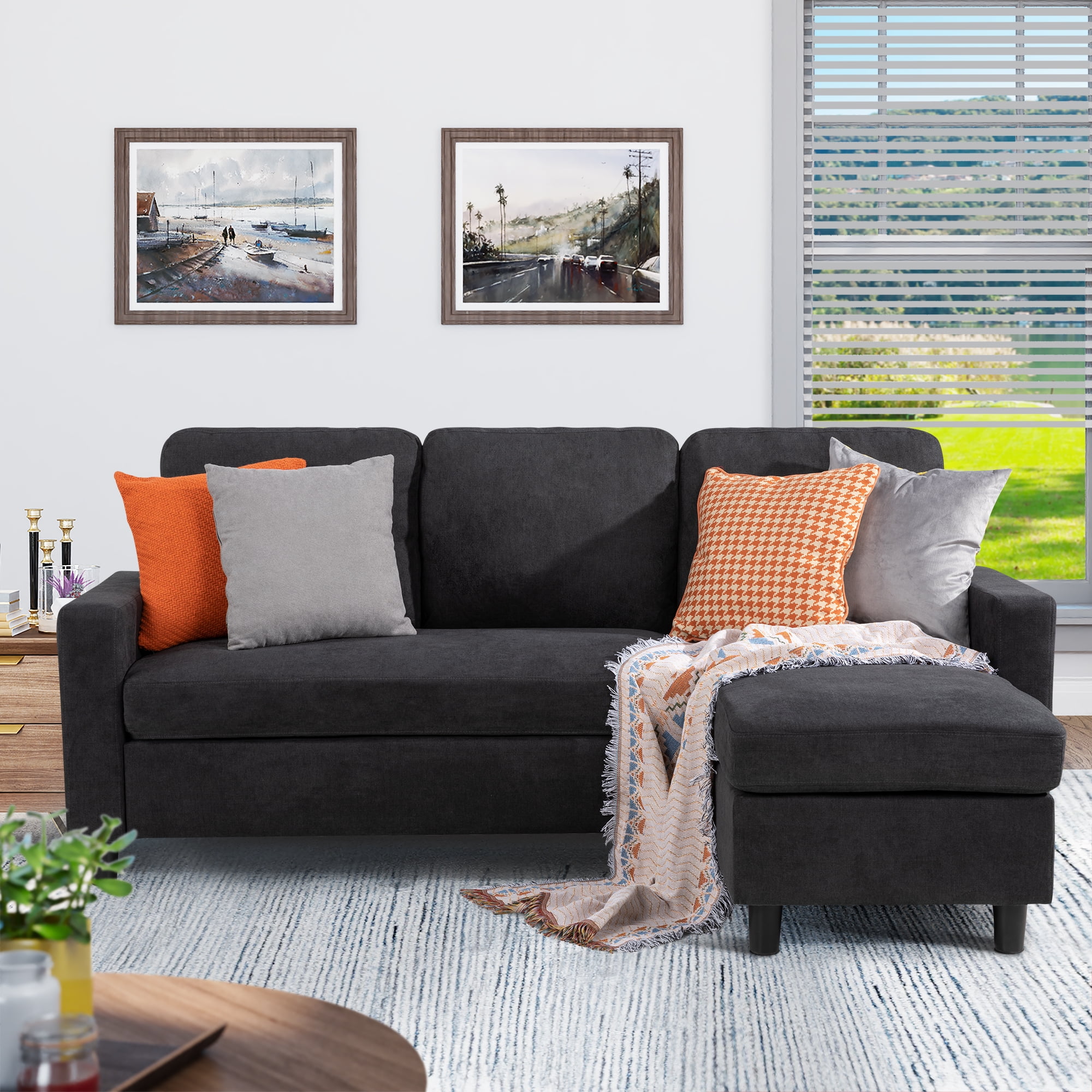 Walsunny Convertible Sectional Reversible Chaise Algeria Ubuy