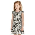 thumbnail image 1 of Honeii Robes de Nuit Imprimé Léopard Cœur - Robes de Pyjama Inspirées de Princesse Parfaites pour Filles-Petites, 1 of 6