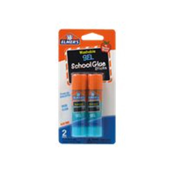 Elmer's Glue stick 0.3 oz blue permanent gel (pack of 2