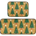 thumbnail image 7 of SKYSONIC Christmas Tree Pattern Kitchen Mats Set of 2 Merry Xmas Stars Anti Fatigue Floor Runner Rug Non Slip Comfort Mat 19.7x27.6 Inch + 19.7x47.2 Inch for Living Room Laundry Room Hallway, 7 of 7