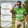 thumbnail image 5 of Aplkyhs Funny Matching Golf Shirts for Couple His and Hers Golf Shirts Matching Soft and Comfortable for Man Breathable Fabric Lightweight Suitable for Outdoor Sports Green, 5 of 6