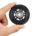 thumbnail image 5 of Uxcell 2.5" OD Inline Skate Wheels with Bearings 82A Skate Replacement, Black 4 Pack, 5 of 5