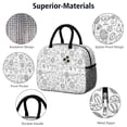 thumbnail image 4 of Womens Doodle Sports Icons Pattern Lunch Box for Work,Insulated Lunch Bag for Women,Loncheras Para Mujer,Leakproof Adult Lunch Bag for Work,Beach,Travel,Picnic,Camping, 4 of 7