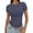 Navy1, variant on Women's 3-Pack Solid Color Crop T-Shirt Set, Thin Round Neck Short Sleeve Summer Pullover Top, Fashion Casual Basic Tee with Multiple Color Options Blue2 XS