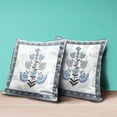 thumbnail image 4 of Amrita Sen Mughal Buta Throw Pillow with Removable Cover in Off-White Gray 16x16, 4 of 5