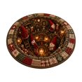 thumbnail image 2 of 3D Illusion Christmas Rugs,23.62" Optical Illusion Round Mat, Machine Washable, Velvet Christmas Decor, Living Room & Bedroom, Festive Holiday Decor(A), 2 of 6