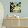 thumbnail image 2 of Stupell Industries Sunset On The Beach Palms Beach Painting Wrapped Canvas Canvas Art Print Wall Art, 36 x 36, 2 of 7