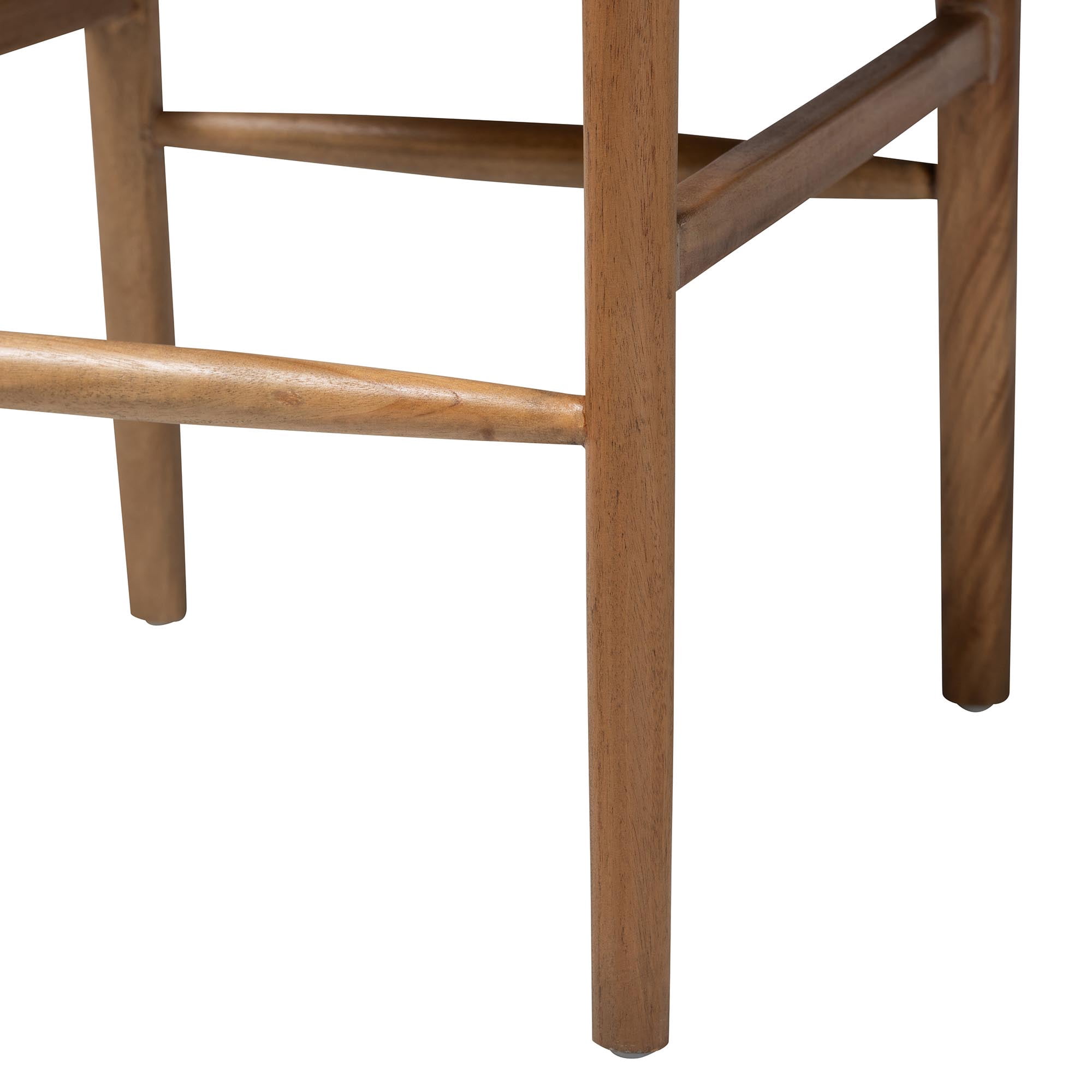 bali & pari Alva Mid-Century Counter Stool, Counter Height, Honey