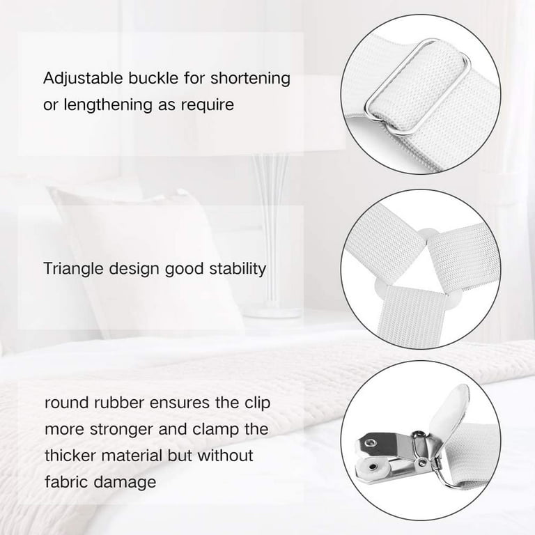 Buy COSKIRA Bed Sheet Holder Corner Straps - 4 pcs, Mattress Cover