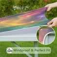 thumbnail image 6 of Colorful Tie Dye Nebula Pattern Square Fitted Tablecloth with Elastic Edge,Square Table Cover,Washable Elastic Table Cover for Home Kitchen Party Decor 34"x34", 6 of 6
