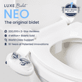 thumbnail image 2 of LUXE Bidet Neo 180 Luxury Fresh Water Dual-Nozzle Self-Cleaning Non-Electric Bidet Attachment, white, 2 of 10