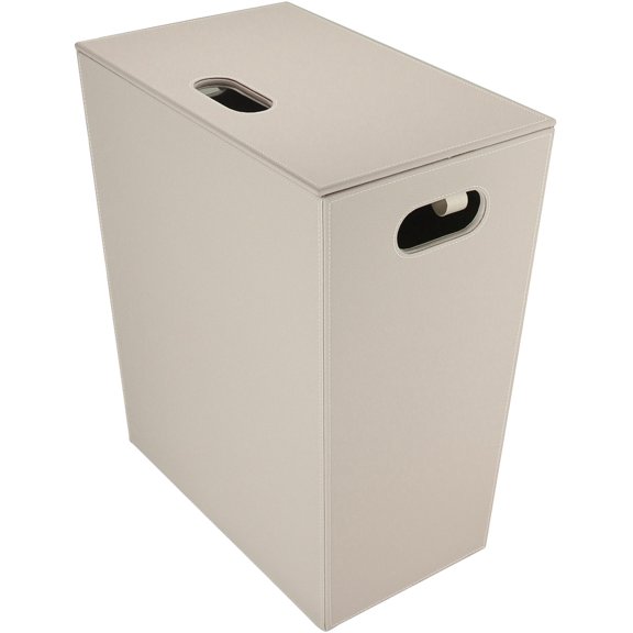 Ws Bath Collections Ecopelle 2462 TO Ecopelle Leather Laundry Basket - Tortora