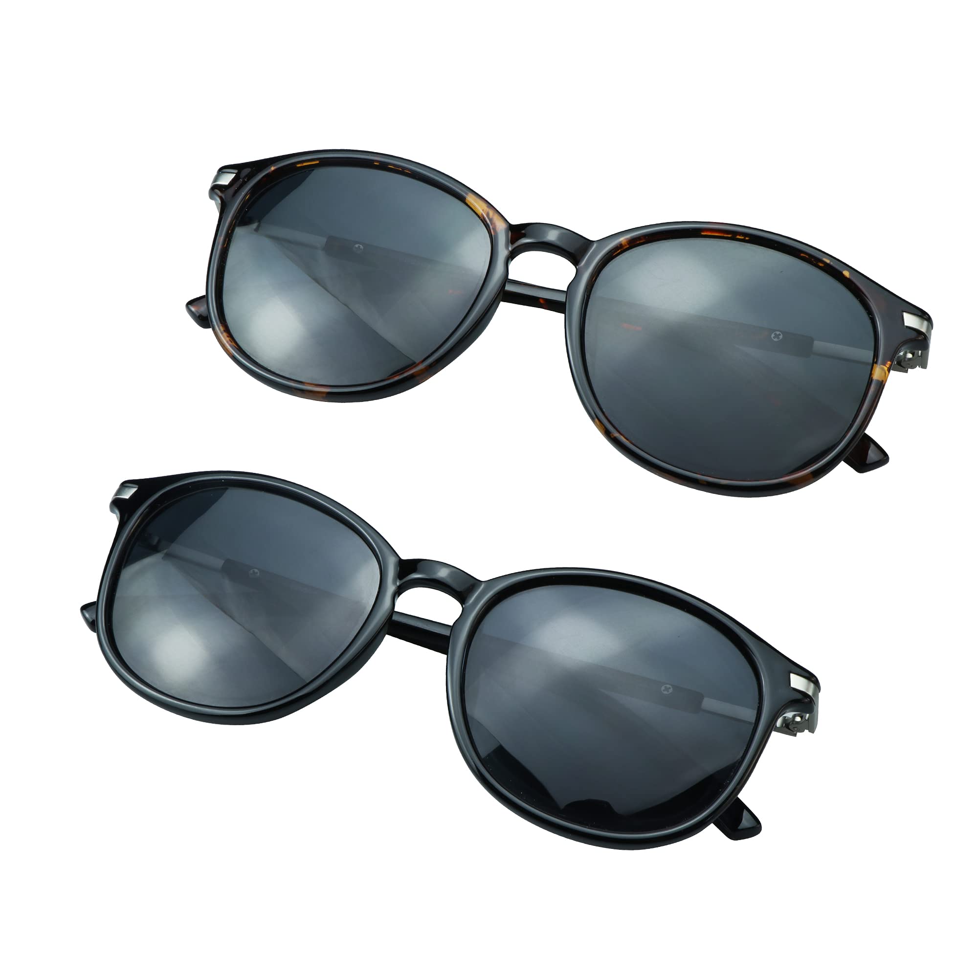 2 Pairs Reading Sunglasses with UV400 Protection Lens for Women,Trendy