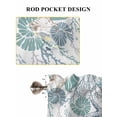 thumbnail image 7 of Turquoise Coastal Living Room Curtains 72 Inches length, Summer Beach Coral Shell Starfish Ocean Window Treatment Curtain Drapes, Light Filtering Drapes for Bedroom Laundry Room, 52"x72", 2 Panels, 7 of 7