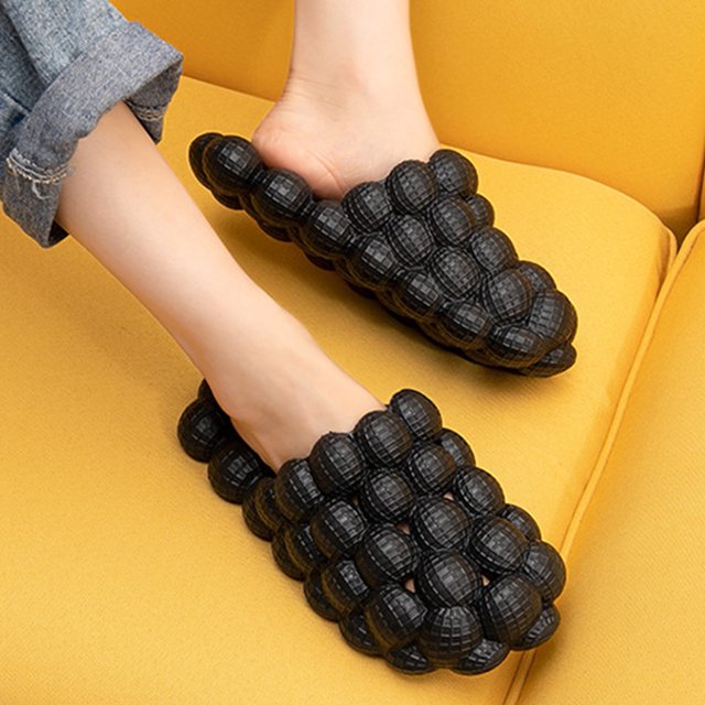 Bolsa Pantuflas de spa de fondo plano Color sólido Moda Diseño cóncavo convexo para mujeres Hombres Ndcxsfigh Para Estrenar