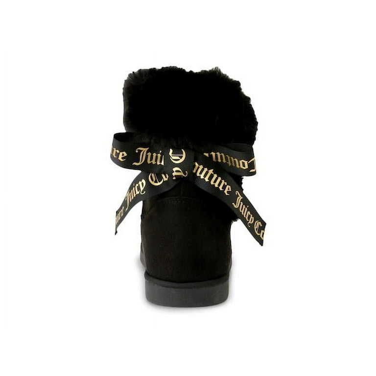 Juicy Couture BLACK MICRO Women's King Winter Boots, US 11