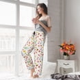 thumbnail image 4 of Uemuo Dessert Pattern Women's Wide Leg Palazzo Lounge Pants with Pockets Light Weight Loose Comfy Casual Pajama Pants-Large, 4 of 9