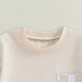 thumbnail image 6 of Toddler Baby Boy Summer Outfit Checkered Color Block Short Sleeve T-Shirt and Solid Drawstring Shorts Casual Toddler Outfit Size 3M-3Y, 6 of 6