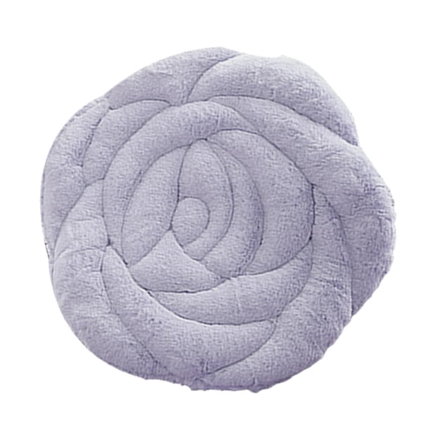 Cojín de asiento suave y grueso, cómodo cojín de felpa rosa para sil, cojín de felpa corto, cálido, cómodo, antideslizante, decora Gris Baoblaze Cojín del asiento