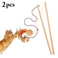 thumbnail image 2 of 2PCS Cat Teaser Wand Creative Faux Feather Cat Teaser Toy Cat Interactive Toy, 2 of 5