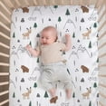 thumbnail image 4 of The Peanutshell Woodland Camo Crib Bedding Set for Baby Boys, 3 Piece Nursery Bed Set, Crib Comforter, Fitted Sheet, Crib Skirt, 4 of 8