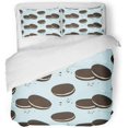 thumbnail image 1 of Juego de Ropa de Cama ABPHQTO 3 Piezas Sándwich de Chocolate Doble con 2 Fundas de Almohada, 1 of 1