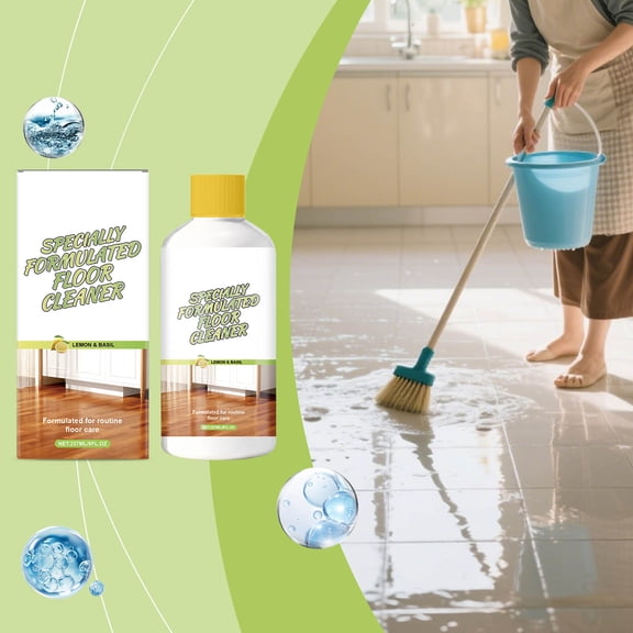 Vxdvou 237ml Household Floor Cleaner, Fast-Drying Multi-Surface Cleaner for Wood, Tile & Laminate Floors, Color Protection & Fresh Aroma, Easy Application for Effortless Floor Cleaning