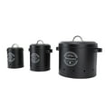 thumbnail image 1 of Food Jar Storage Canister Set, Set of 3 Potato Onion Storage Bin Sealed Canister with Easy Access, Carbon Steel Kitchen Canisters for Countertop with Lids, 1 of 7