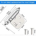 thumbnail image 2 of 6 Pcs Hinge Door Self-Closing Hinge Cold Rolled Steel Material Hinge Spring with Damper for Door Cupboard Shoe Cabinet, 2 of 4