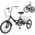 thumbnail image 6 of ABORON 20 inch 7 Speed Adult Folding Tricycles , 3-Wheels Cruiser Bike with Basket, Trikes for Women, Men, Seniors,Adult, 6 of 10